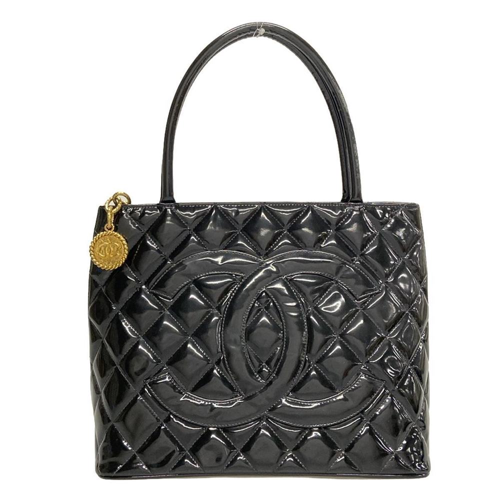 Caviar Medallion Tote Tote Bag Patent